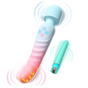 Dual Wand Massager & Bullet Vibrator Set - 7 Modes, Heating, Quiet, Waterproof & Body-Safe Silicone
