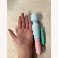 Dual Wand Massager & Bullet Vibrator Set - 7 Modes, Heating, Quiet, Waterproof & Body-Safe Silicone