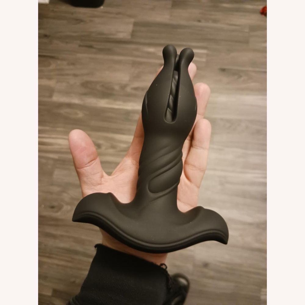 Deep Penetration Anal Extender Upgraded Penis Trainer with Tension Shock Flapping Thrusting Vibrating 6 Inch (<45 dB)