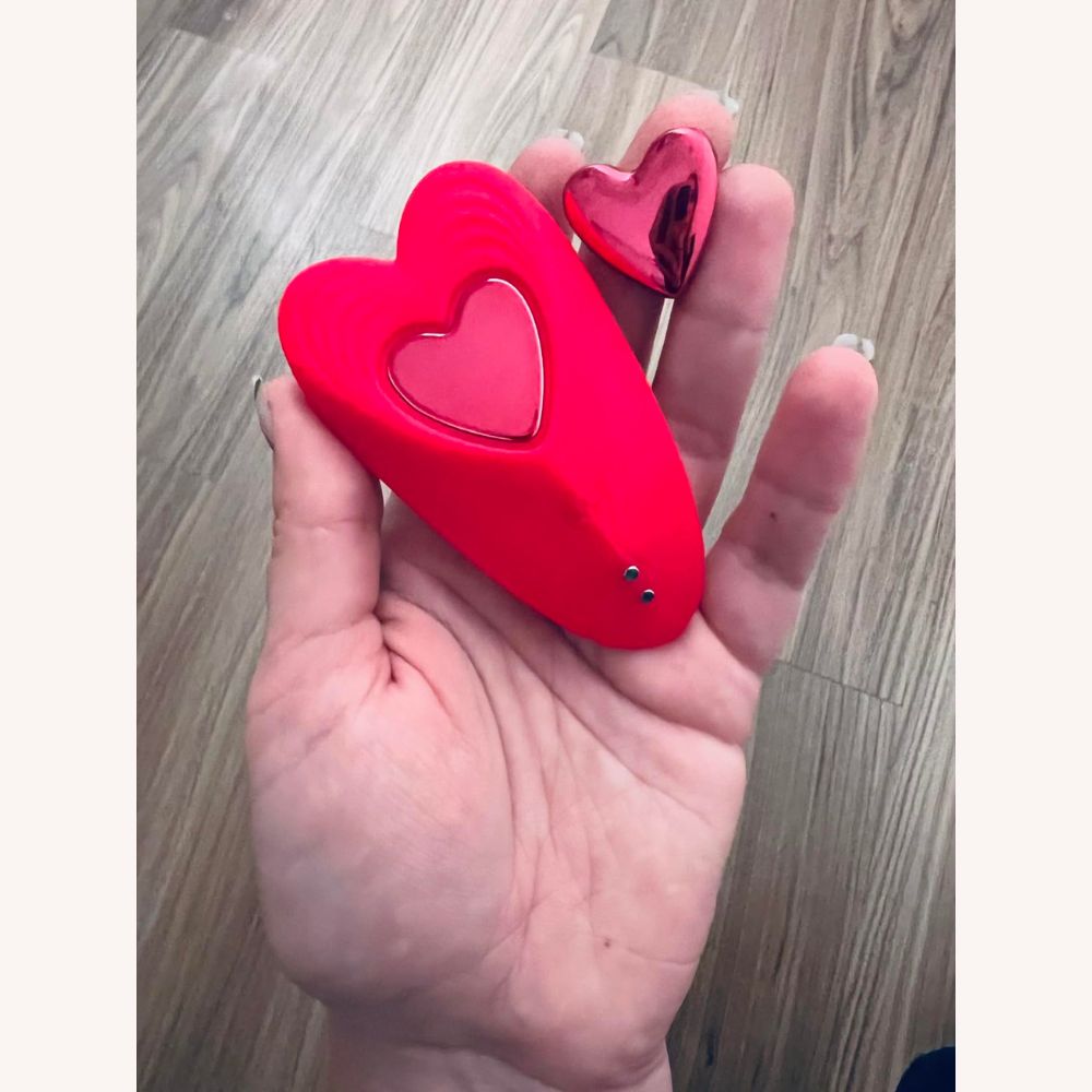 App Cellphone Wearable Vibrating Panties - Detachable Magnetic Heart Keeps It In Place, Kinky Game Nights (<40 dB)