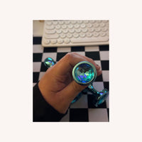 Exhibitionism, Flashing Jeweled Metal 3-Piece Plug Training Set – Teardrop-Shaped, Elegant Design & Velvet Bag