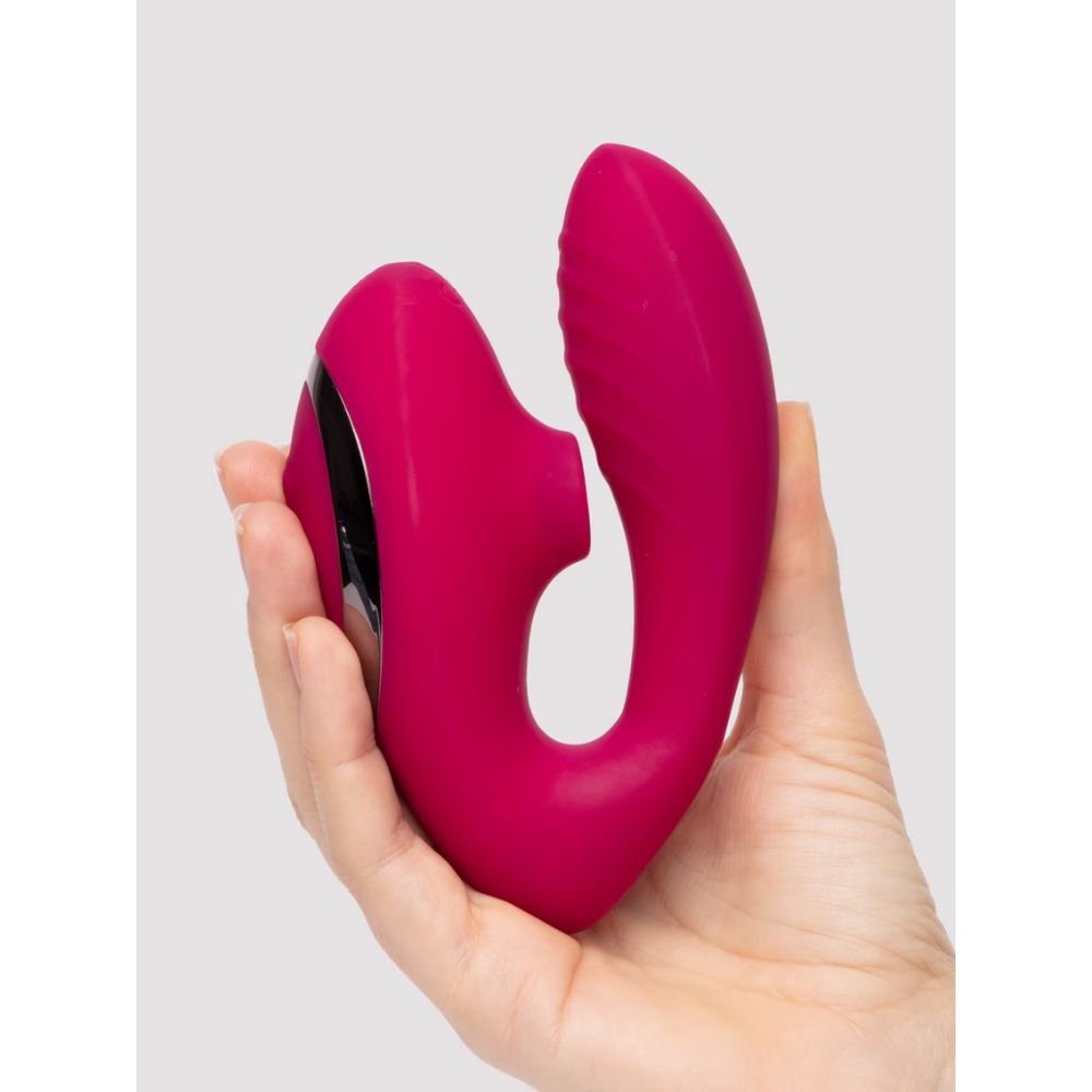 Blend - 3 in 1 Adjustable C-Shape Vibrator, Soft Silicone Clit Sucker & Powerful G-Spot Stimulator