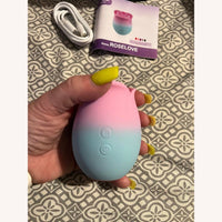 Rose Clitoral Suction Stimulator in Adorable Pink & Light Blue, Cute & Feminine Design (<40 dB)