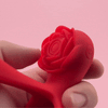 Dual Romance Standing Doggy Double Penis Rings Combined with Rose Clitoral Stimulator (<40 dB)