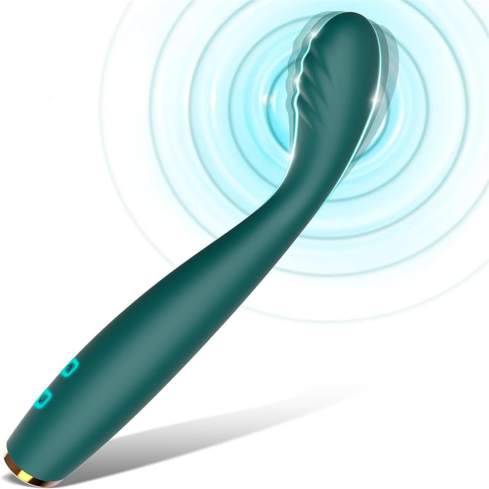 Clit & G-Spot Vibrator - Deep Rumbly Vibrations, Best G-Spot Curve, Soft But Stable Tip