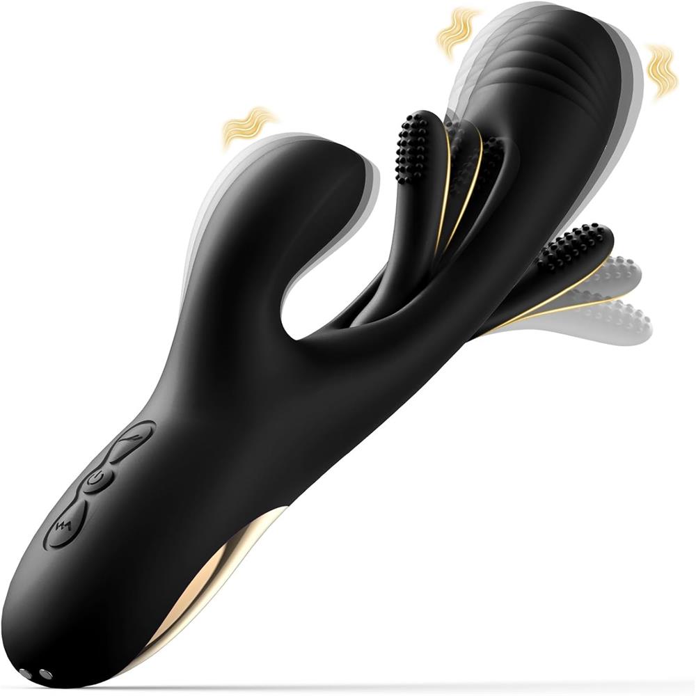 Flutter Bunny Rechargeable Silicone Flickering Rabbit Vibrator #Clit Rubbing #Fingering #Cunnilingus