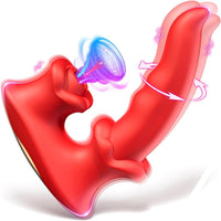 2025 Upgraded Clit Vibrator Rotating Tongue with Stronger Suction, Wiggle Vibrations