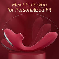 Blend - 3 in 1 Adjustable C-Shape Vibrator, Soft Silicone Clit Sucker & Powerful G-Spot Stimulator