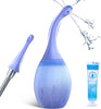Shower Enema Kit – Anti-Backflow Bulb with Bendable Silicone Nozzles 10.1 fl. oz (<40 dB)