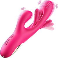 Flutter Bunny Rechargeable Silicone Flickering Rabbit Vibrator #Clit Rubbing #Fingering #Cunnilingus