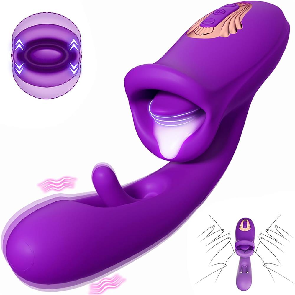 Amara - G Spot Flapping Vibrator with Kissing Function & Licking Tongue #Cunnilingus #Girls Playing #Lesbian
