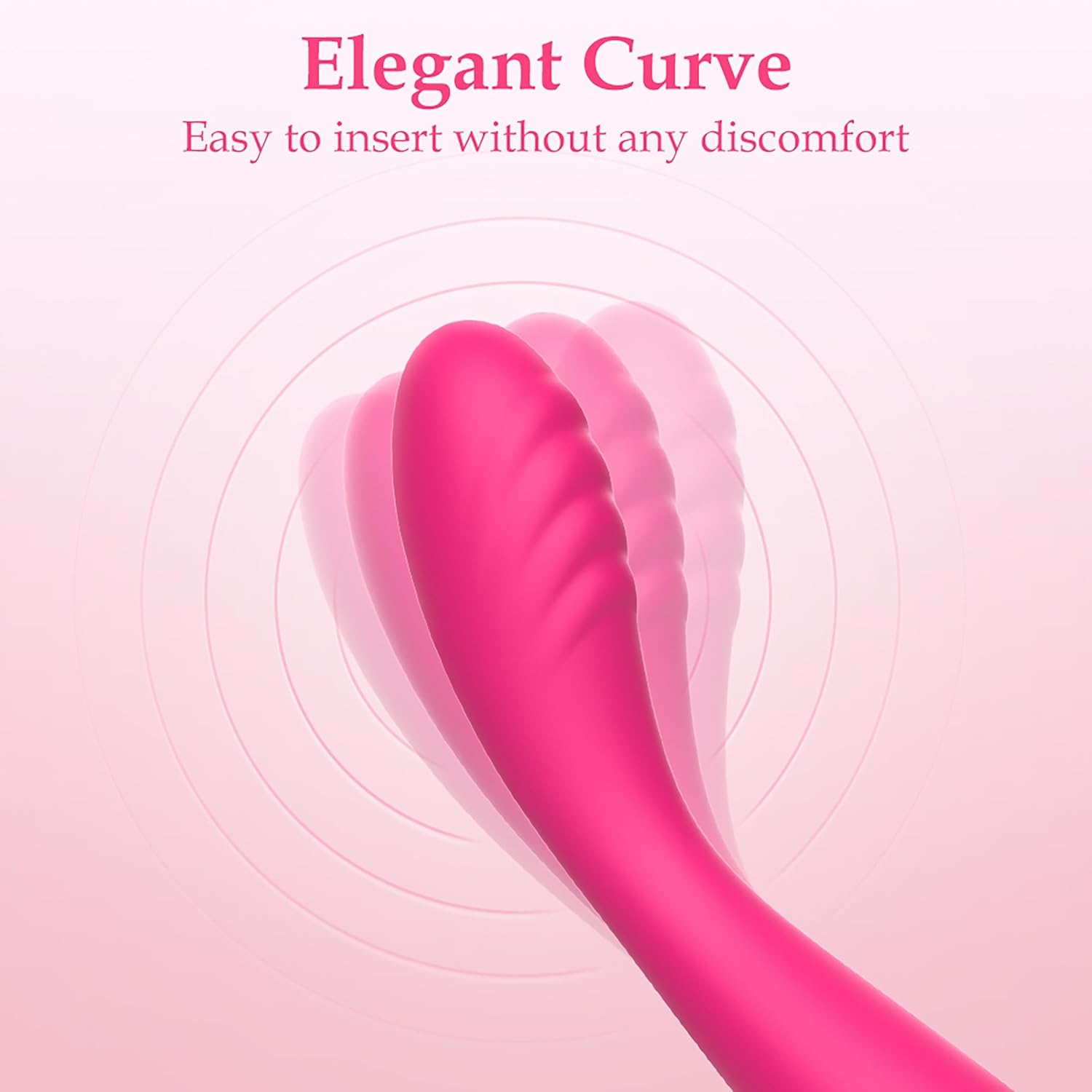 Clit & G-Spot Vibrator - Deep Rumbly Vibrations, Best G-Spot Curve, Soft But Stable Tip