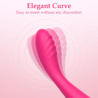 Clit & G-Spot Vibrator - Deep Rumbly Vibrations, Best G-Spot Curve, Soft But Stable Tip