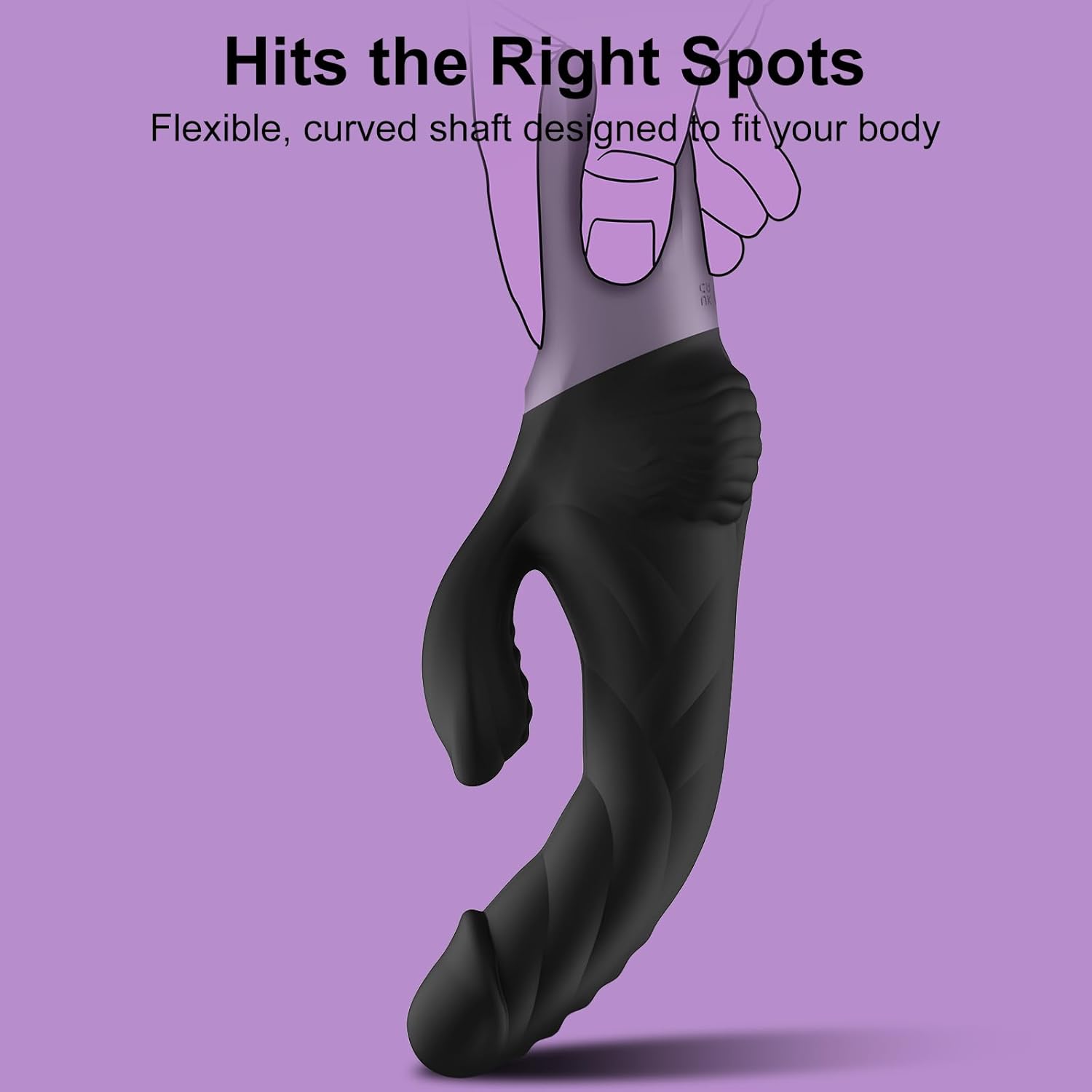 LED Screen Display Silicone G Spot Rabbit Vibrator with 9 Thrusting & 9 Vibrating Modes 9.8 Inch