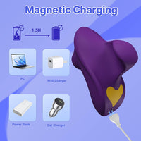 Precision Finger Vibrator - 10 Suction Modes, Lightweight, Cute Heart Design