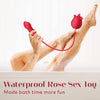 Rose Tongue Licking with Thrusting Egg Vibrator (≤35 dB) - App or Partner Can Control Remotely, Small But Powerful #Pussy Licking
