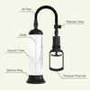 Manual Vacuum Penis Pump with 3 Sleeve Sizes, Ergonomic Grip & Clear Measurement Tube