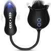 Rose Tongue Licking with Thrusting Egg Vibrator (≤35 dB) - App or Partner Can Control Remotely, Small But Powerful #Pussy Licking