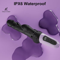 LED Screen Display Silicone G Spot Rabbit Vibrator with 9 Thrusting & 9 Vibrating Modes 9.8 Inch