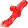 Lip-Shaped Clitoral Stimulator 10 Dual Thrusting & Dual Vibrating Modes