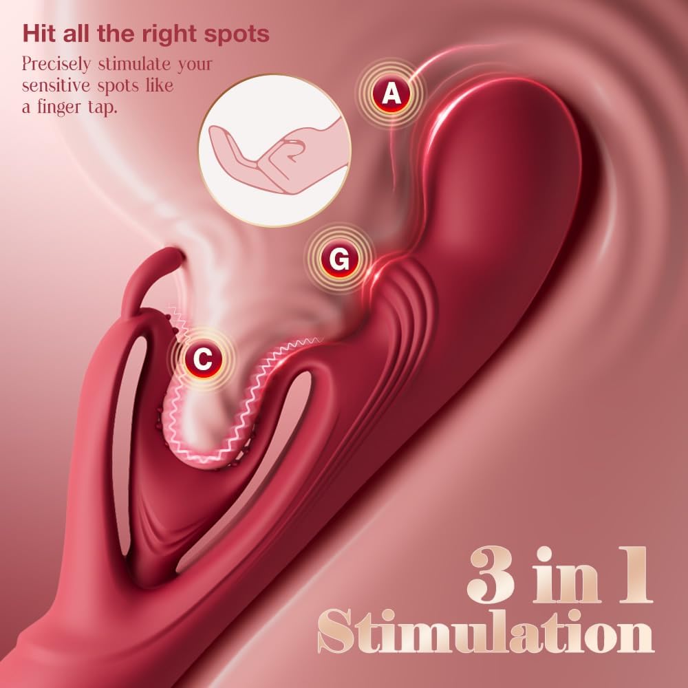 Rabbit Vibrator Hug Clit with Soft Hollow Bunny Ears for More Precise Clitoral Stimulation