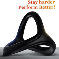 Triangle Silicone Cock Ring with Ergonomic Fit for Long-Lasting Comfort & Performance Boost