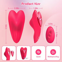 App Cellphone Wearable Vibrating Panties - Detachable Magnetic Heart Keeps It In Place, Kinky Game Nights (<40 dB)