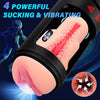 Solace - Automatic Freshly Shaved Vaginal Male Masturbator - LED Display with 4 Sucking & Vibrating & Thrusting Modes (≤60 dB)