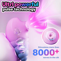 Cute Magic Conch Soft Touch Sucking Vibrator with 10 Suction & Vibrating Modes