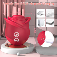 AI Interactive Rose Clitoral Suction Vibrator – App Remote, Powerful for The Price, Easy to Store