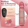 Amateur Penis Extender Vibrating Cock Sleeve with 10 Vibrations & Remote Control (<30 dB)