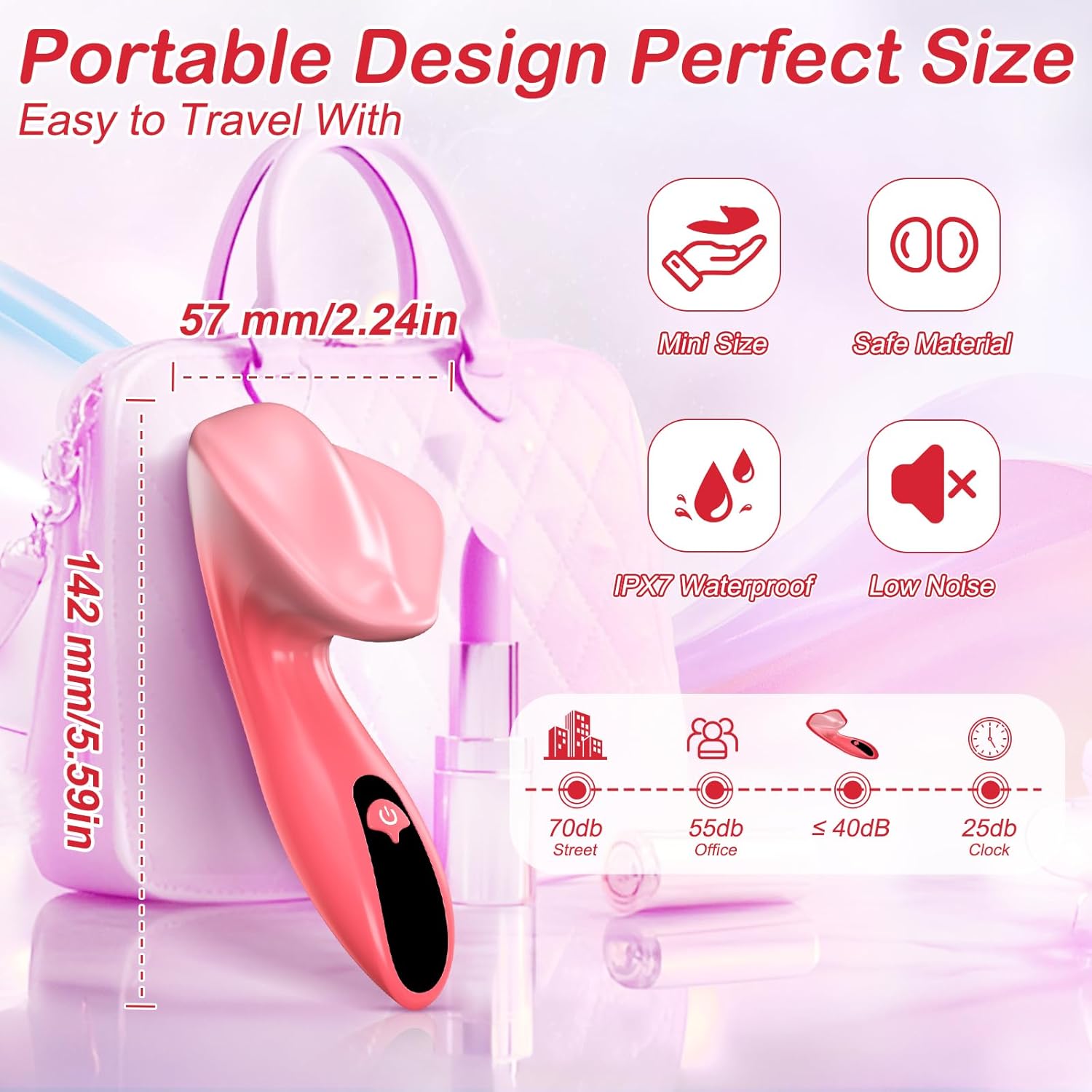 Smart APP Controlled 9 Powerful Vibrating Modes with LCD Display Clitoral Vibrator
