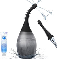 Shower Enema Kit – Anti-Backflow Bulb with Bendable Silicone Nozzles 10.1 fl. oz (<40 dB)
