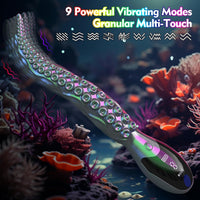 10.6" Tentavibe Flexible Silicone Shaft Vibrating Tentacle Dildo Digital Screen Vibrator