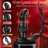 Vibrating & Tapping Dual Motor Prostate Massager with Ergonomic Design Double Cock Rings 6.2 Inch