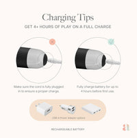 Personal Wand Massager Clit Stimulator Quiet & Small Vibrator - Solo or in Your Lover’s Hands (<45 dB)