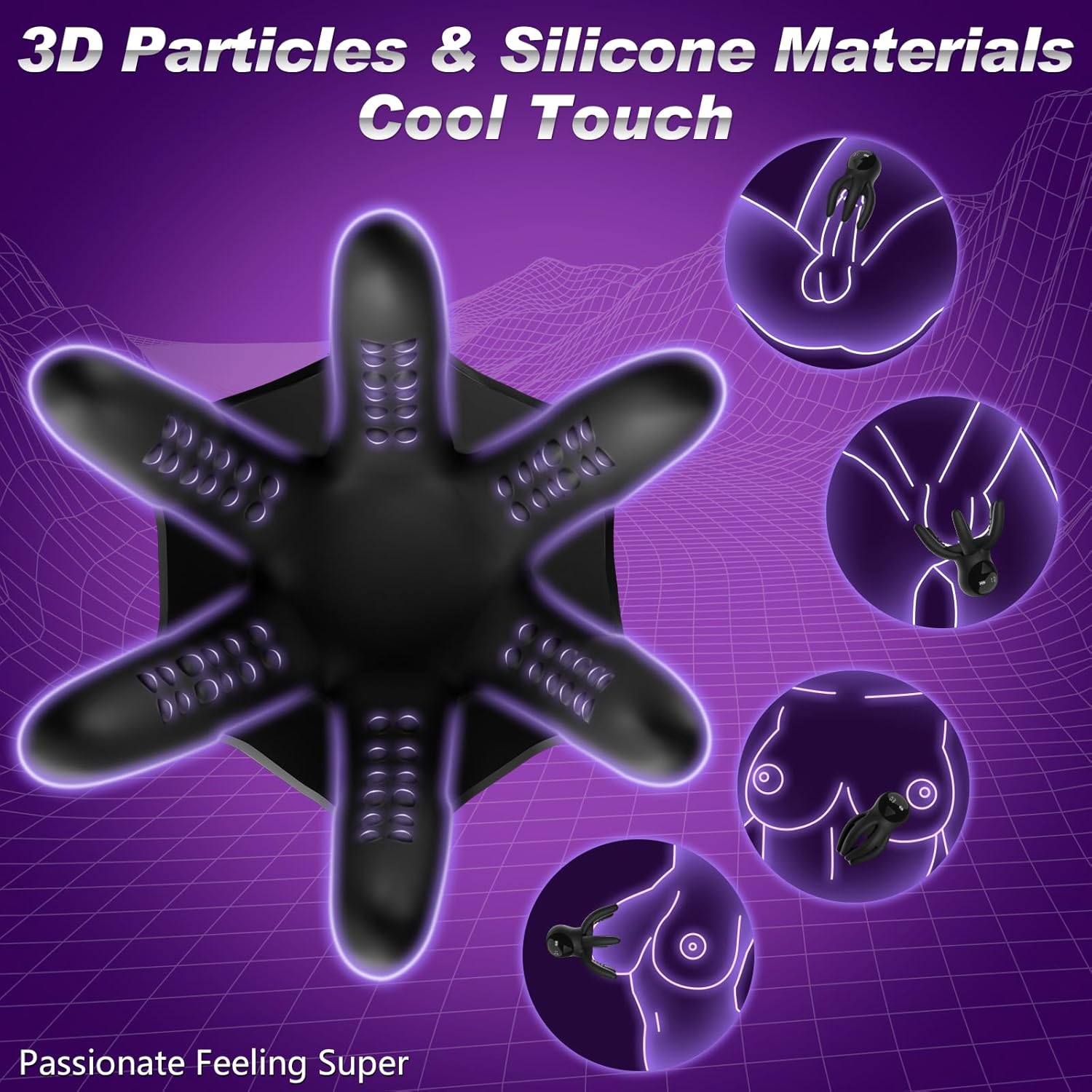 Octopus Tentacles 360° Surround Stimulation Glans Stroker with APP Control 10 Vibration