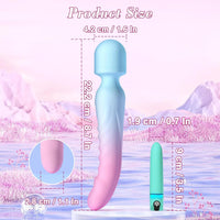 Dual Wand Massager & Bullet Vibrator Set - 7 Modes, Heating, Quiet, Waterproof & Body-Safe Silicone
