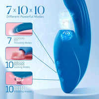 InsideOut G Spot Clitoral Stimulator – 7 Thrusting, 10 Vibration, 10 Suction Modes & Ergonomic