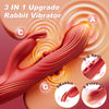 Triple Stimulation LED Screen Display 9 Vibrations & 9 Tapping Rabbit Vibrator