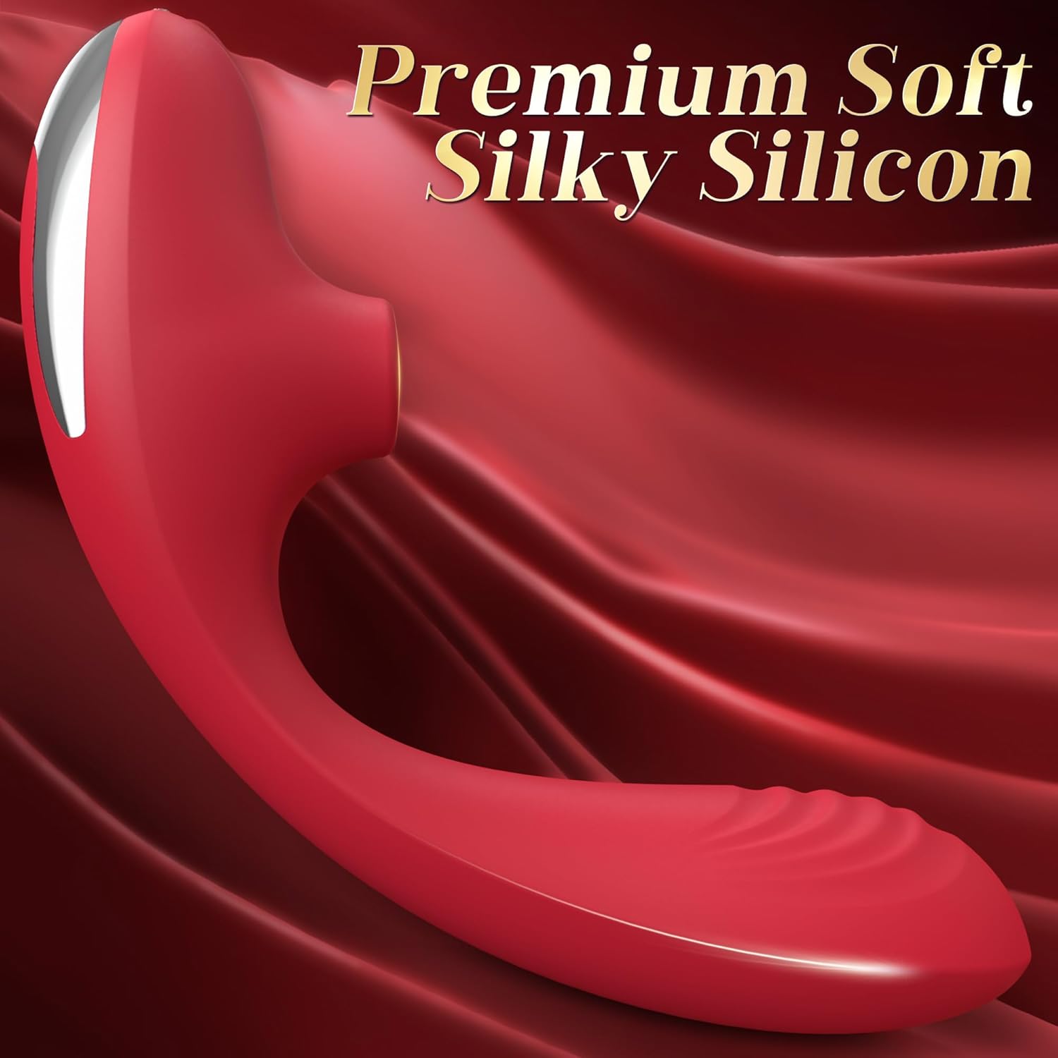 Blend - 3 in 1 Adjustable C-Shape Vibrator, Soft Silicone Clit Sucker & Powerful G-Spot Stimulator