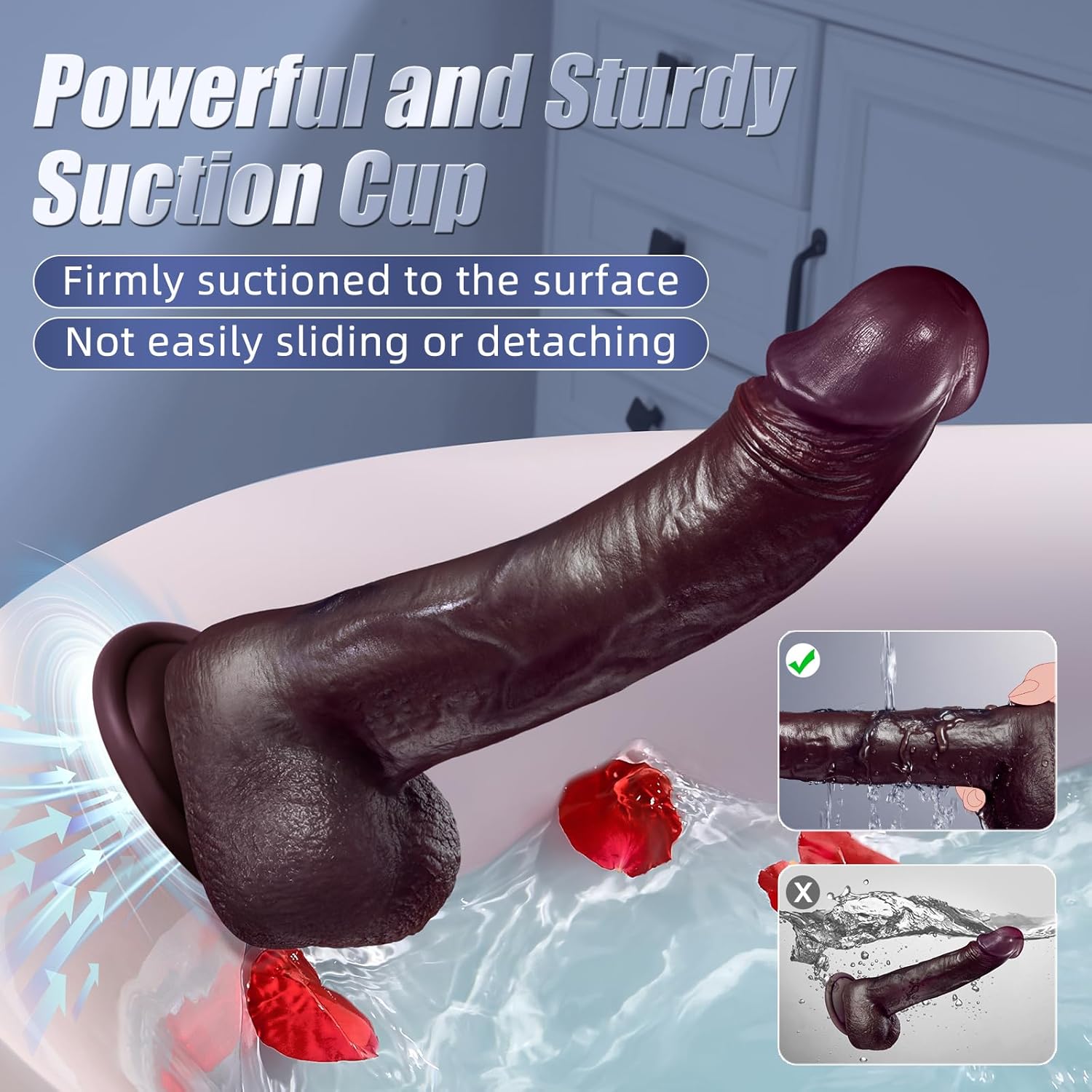 Emperor – 9" Realistic Dildo, Powerful Thrusting & Vibration, Heated for Enhanced Sensation (<50 dB)