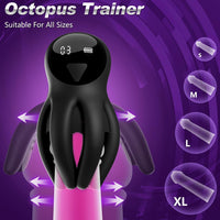 Octopus Tentacles 360° Surround Stimulation Glans Stroker with APP Control 10 Vibration