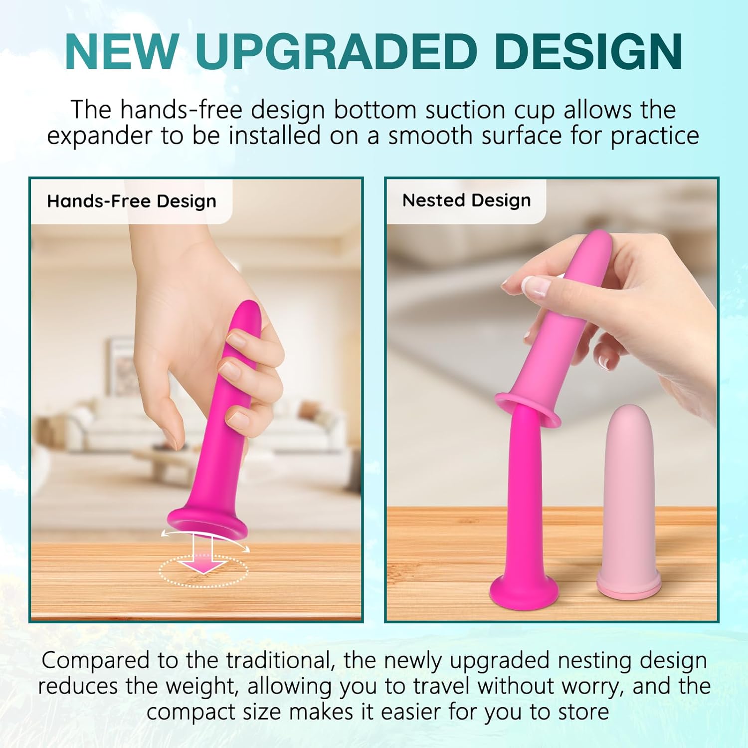 Pillow Soft Dilator - Silicone Pelvic Floor Dilator - 4pcs Set