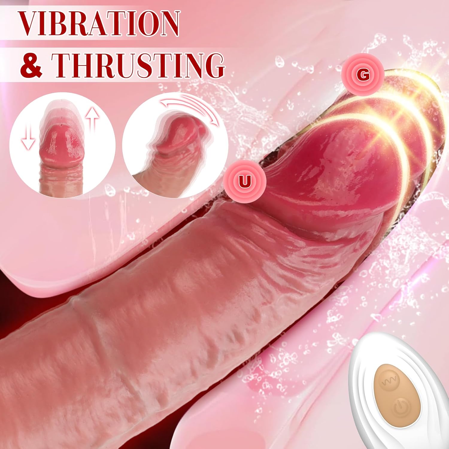 10" Realistic Thrusting Dildo Sex Machine – 9 Modes, Wiggle-Vibration, Remote & Waterproof