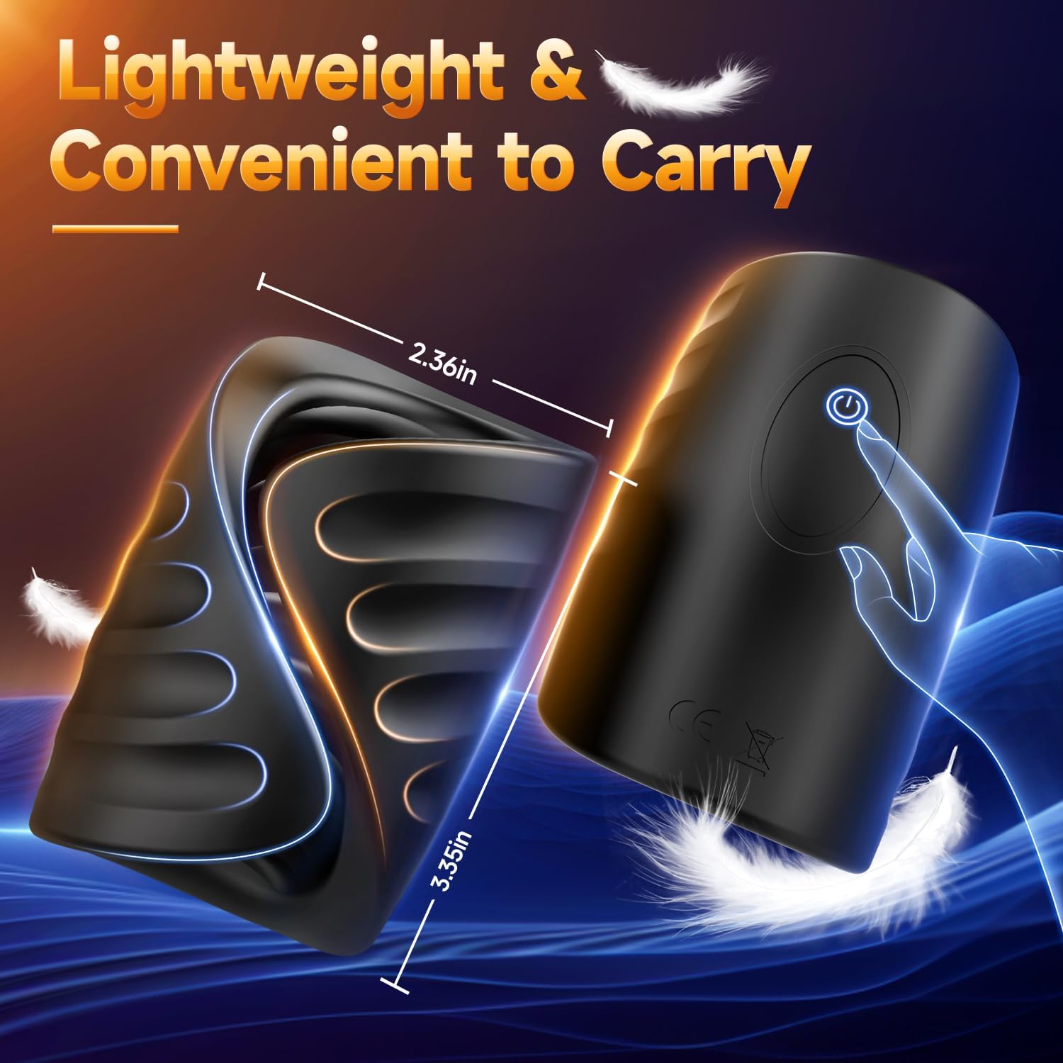 Pulse - Hands Free Cock Training Penis Sleeve & Head Vibrator with Adjustable Grip & DIY Stimulation