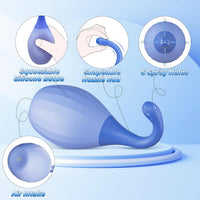 Shower Enema Kit – Anti-Backflow Bulb with Bendable Silicone Nozzles 10.1 fl. oz (<40 dB)