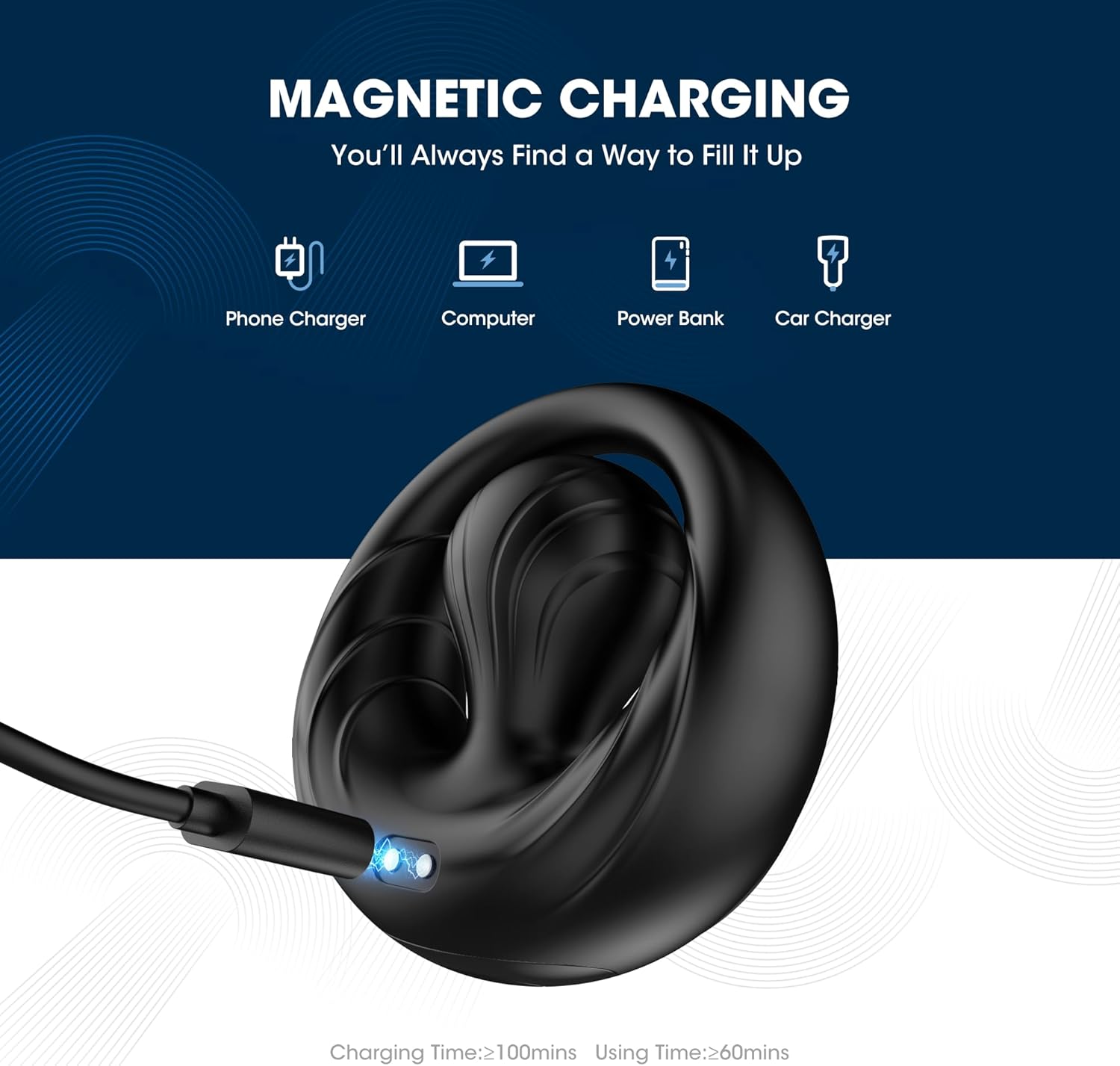 Vibrating Cock Ring with Flexible Bulb, Strong Erection, Stay Hard & Please Her (≤50 dB)