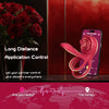 Dual Romance Standing Doggy Double Penis Rings Combined with Rose Clitoral Stimulator (<40 dB)