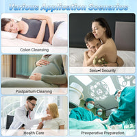 Anti-Backflow Enema Bulb For Female Perineal Irrigation Or Internal Cleaning Of The Channel